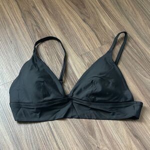 Aerie Triangle Bikini Top Black